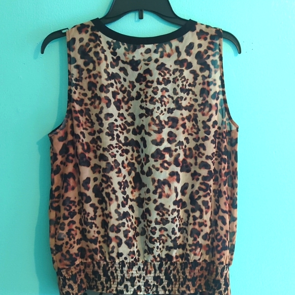 Nwt Bebe Sheer Zebra Top Size M/L - Picture 13 of 15
